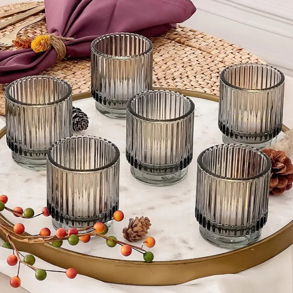 Glass Tealight & Votive Candle Holders
